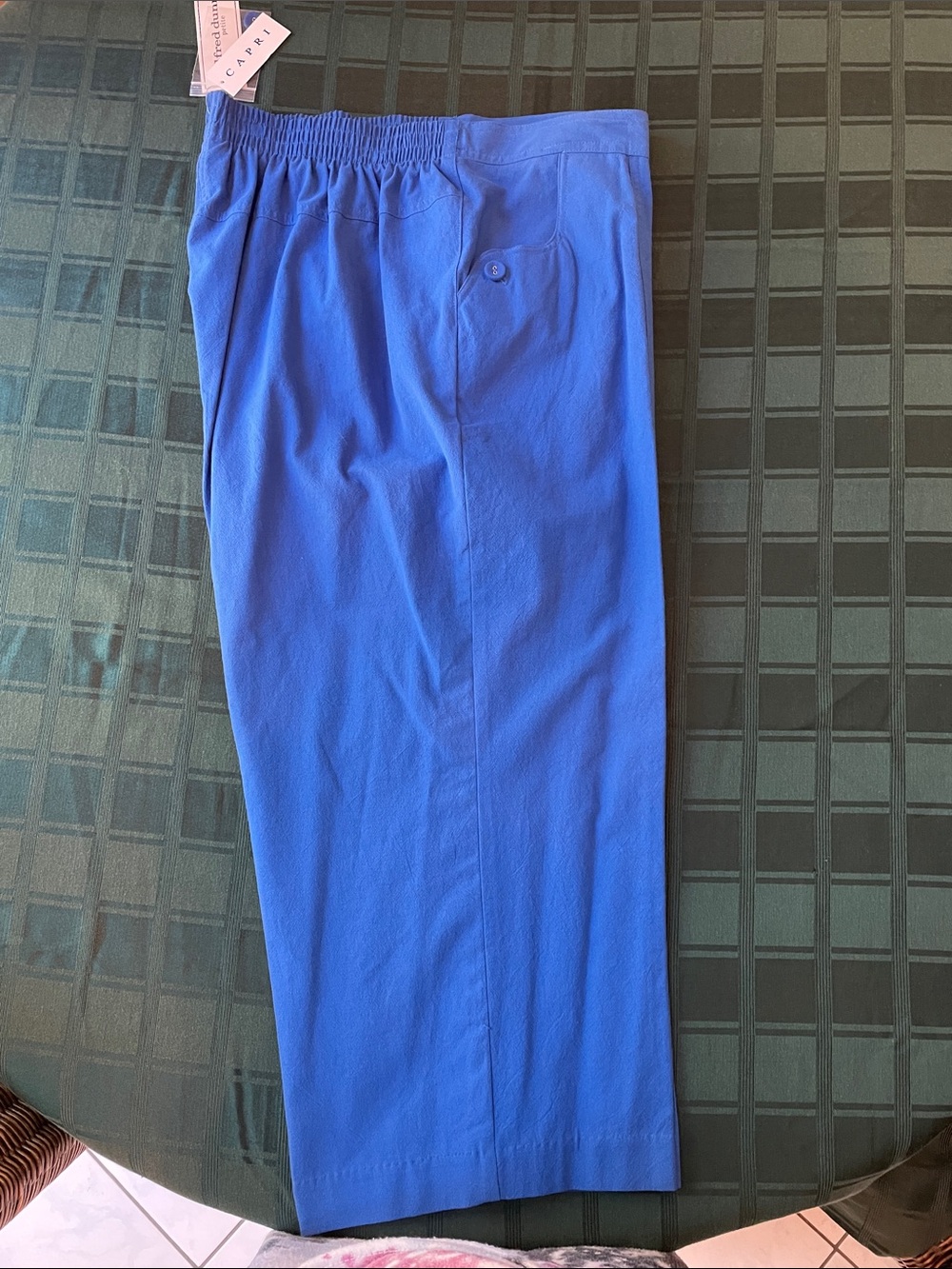 Alfred Dunner Royal Blue Capri Pants